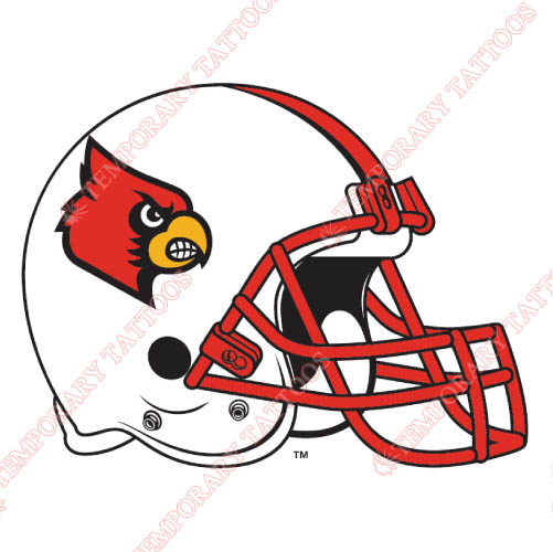Louisville Cardinals Customize Temporary Tattoos Stickers NO.4882